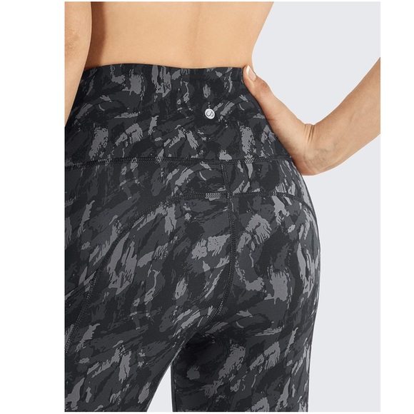 CRZ YOGA Black and Gray Patterned Leggings - Picture 1 of 7